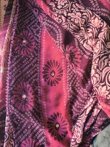Georgette Saree With Swarovski Work
