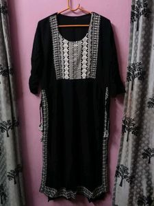 Nayra cut Black Kurta with pant set