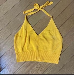 H&amp;M Divided Yellow Knit Sweater