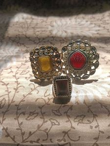 Set of 3 Statement Rings ✨