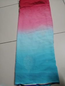 Designer Ombre Pink &amp; Blue Saree