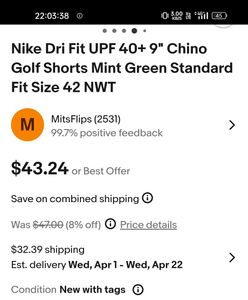 ( 3900 real price ) Nike Golf Shorts