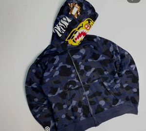 BAPE Shark Hoodie Camo Zip Up