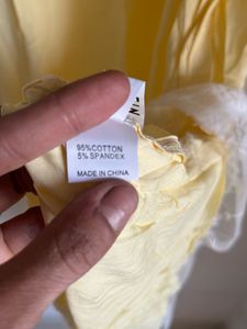 Yellow Lace Nightgown-XL size