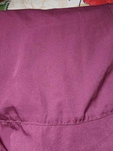 Elegant Red Wrap Skirt