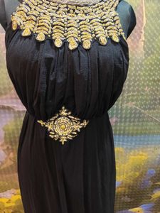 Elegant Black Embellished Gown