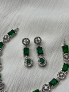 Emerald Green Necklace Set