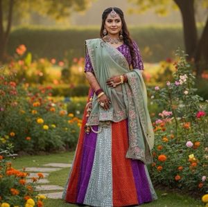 Elegant Bridal Lehenga Choli with Dupatta
