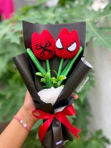 Spider-Man🕸 Crocheted Bouquet💐