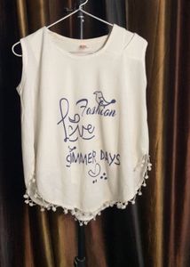 Cream "Love Summer Days" Tank Top