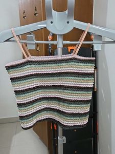 Striped Cropped Tank Top