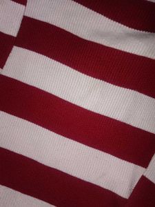 Striped Off-Shoulder Knit Top