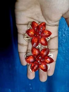 Stunning Red Flower Ring
