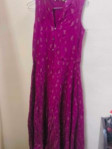 2 kurtas , purple and light green