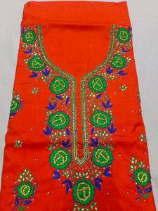 Orange SUIT With Green Bottom