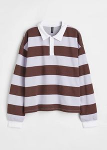 Striped Rugby Polo Shirt