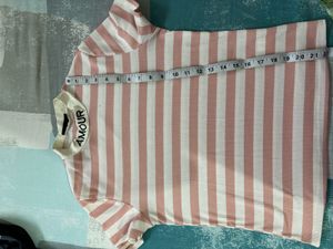 Striped "Amour" Top