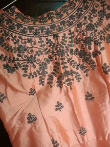 Elegant Peach Anarkali Suit
