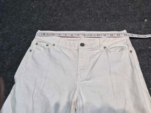 Authentic Ralph Lauren White Wide-Leg Raw