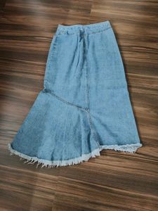 Stylish Blue Denim skirt for girls