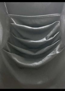Chic Black Ruched Tank Top