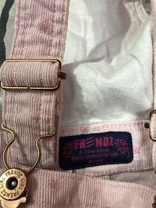 Cute Pink Corduroy Overalls