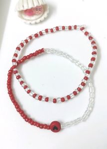 Red Beads Bracelet Set