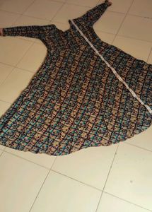 Beautiful Printed Anarkali Gown