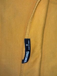 Yellow Ribbed Halter Neck Crop Top