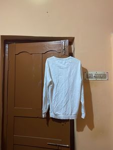 Classic White Crewneck Sweatshirt