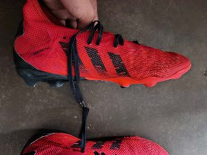 Red Adidas Predator Football Cleats