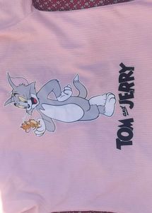Light Pink Peach Colour Losse Fit Oversized Tshirt