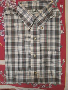 Members Only-Style-UP  branded Original cream - black Check terycot  full  sleeved shirt