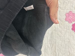 Denim Black Jeggings With Fur Inside