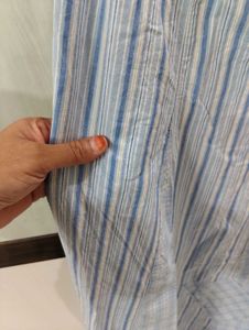 Blue Striped Maxi Skirt