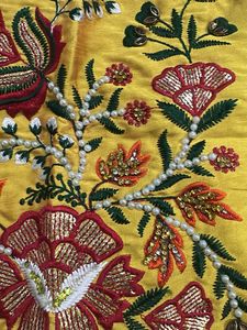 Embroidered Yellow Blouse