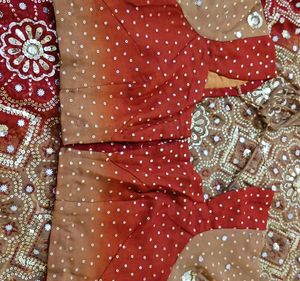 Jaipuri Bandhani Georgette Saree