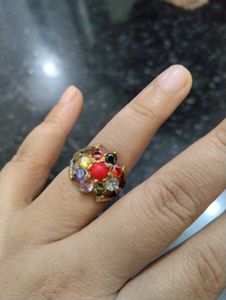 Sparkling Gold-Tone Ring