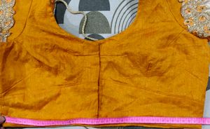 Vibrant Yellow Embroidered Blouse
