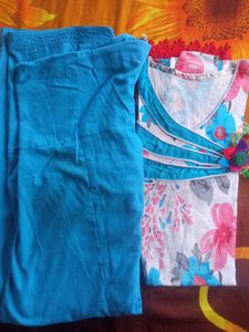 Floral Print Kurta Set with Dupatta