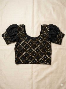 Brand new Embellished Blouse with golden foil wor
