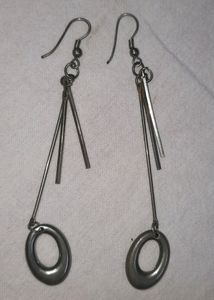 Metal Drop Earrings Set