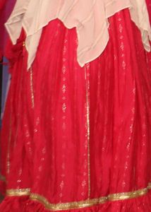 Vibrant pink Lehenga with Golden Motifs
