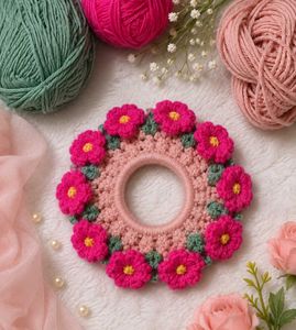 Handmade Crochet Flower Hairband