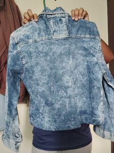 Stylish Acid Wash Denim Jacket