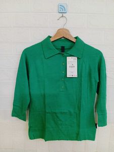 Woman Green Polo T-Shirt