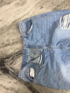 Ripped Wide-Leg Denim Jeans
