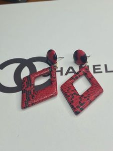Red &amp; Black Diamond Earrings