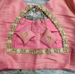 Cotton Silk Saree With Beautiful Blouse