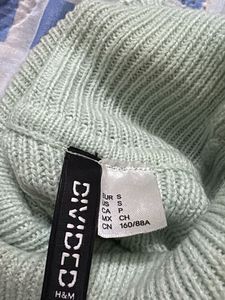 Mint Green Turtleneck cropped  Sweater